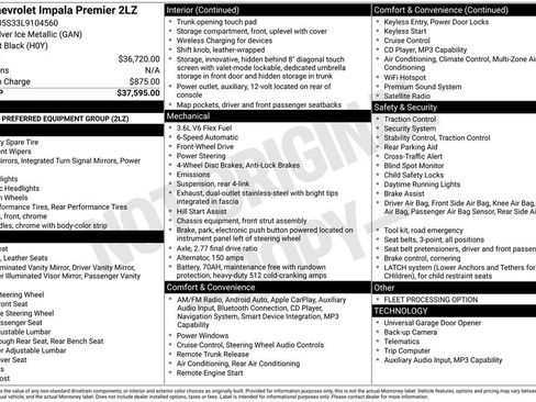 Used 2020 Chevrolet Impala Premier image 8