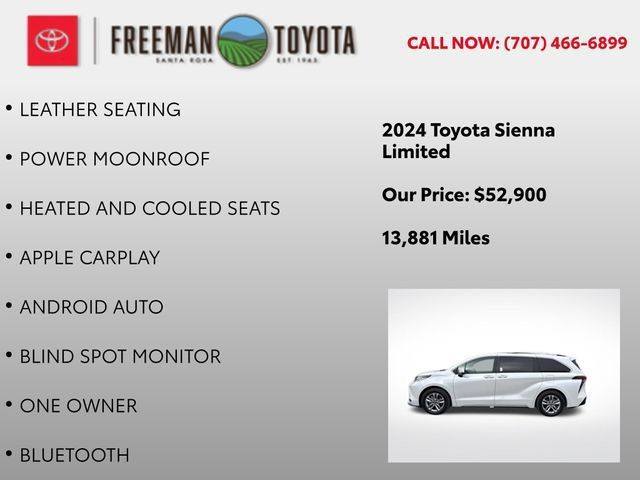 Used 2024 Toyota Sienna Limited AWD/4WD image 5