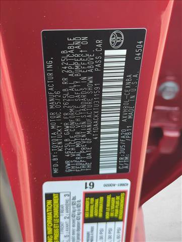 Used 2026 Toyota Camry LE FWD image 26