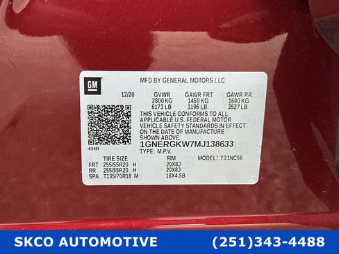 Used 2021 Chevrolet Traverse LT image 28