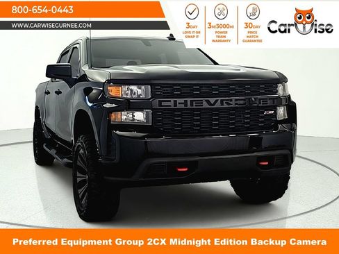 Used 2021 Chevrolet Silverado 1500 Custom Trail Boss w/ Midnight Edition AWD/4WD image 1