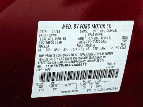 Used 2018 Ford Explorer Limited w/ Equipment Group 301A image 28
