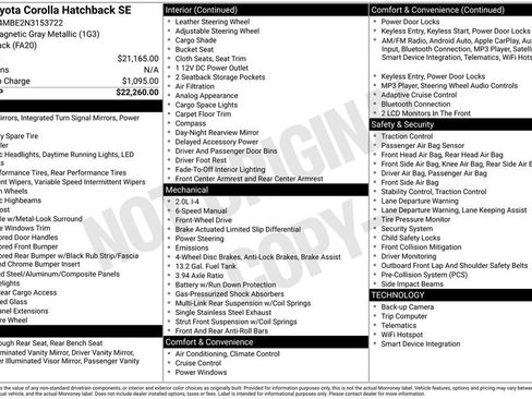 Used 2022 Toyota Corolla SE image 2
