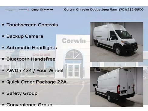 Used 2023 RAM ProMaster 3500 w/ Safety Group FWD image 8