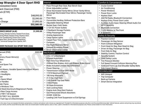 Used 2024 Jeep Wrangler Unlimited Sport w/ Convenience Group image 15