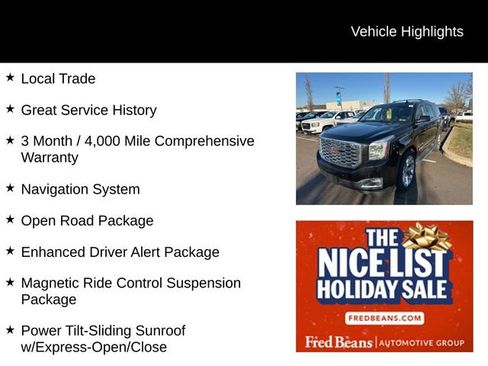 Used 2018 GMC Yukon Denali w/ Open Road Package image 3
