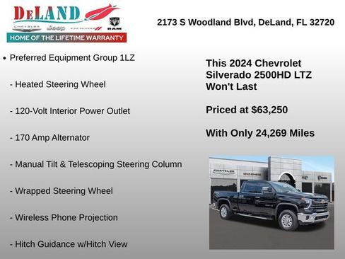 Used 2024 Chevrolet Silverado 2500 LTZ w/ LTZ Premium Package AWD/4WD image 24