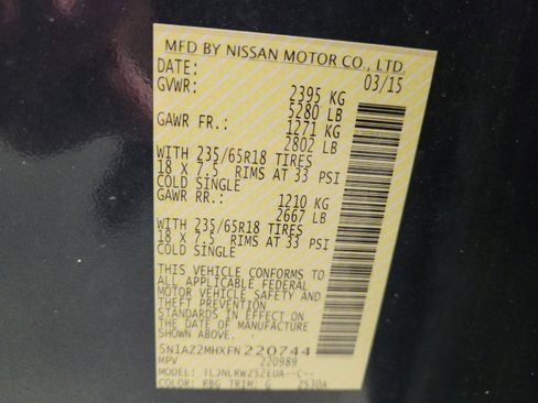 Used 2015 Nissan Murano SL w/ SL Technology Package AWD/4WD image 33
