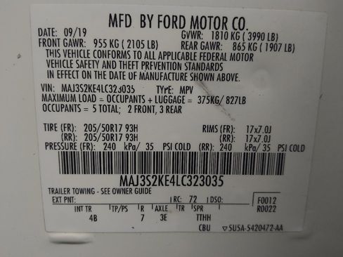 Used 2020 Ford EcoSport Titanium FWD image 33