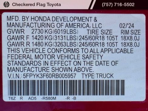 Used 2024 Honda Ridgeline TrailSport image 22
