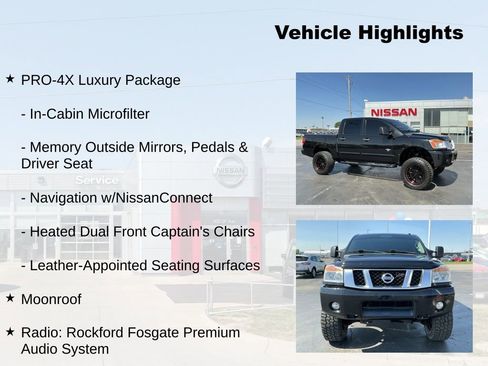 Used 2014 Nissan Titan PRO-4X w/ Pro-4x Luxury Package AWD/4WD image 9