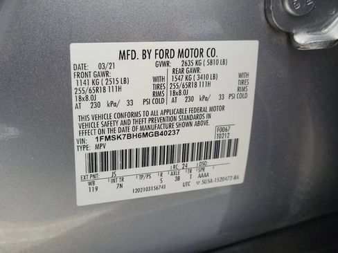 Used 2021 Ford Explorer 2WD image 30
