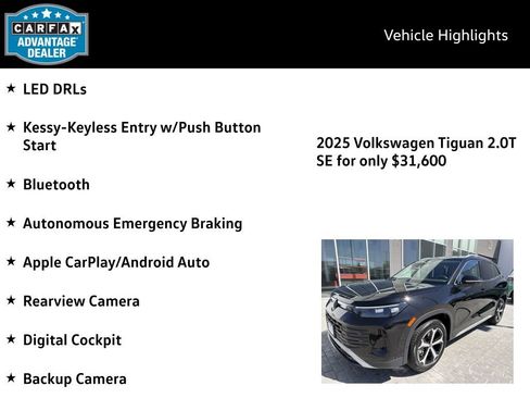 Certified 2025 Volkswagen Tiguan SE AWD/4WD image 4