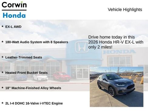 Used 2026 Honda HR-V EX-L image 6