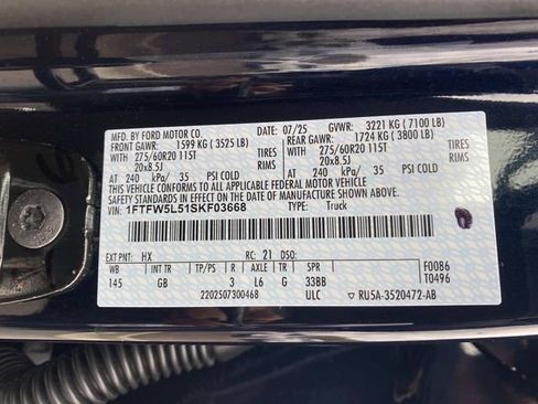 Used 2025 Ford F150 Lariat w/ Equipment Group 501A Mid AWD/4WD image 22