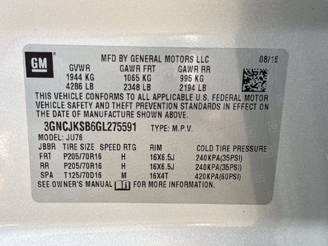 Used 2016 Chevrolet Trax LS w/ LPO, Protection Package FWD image 19