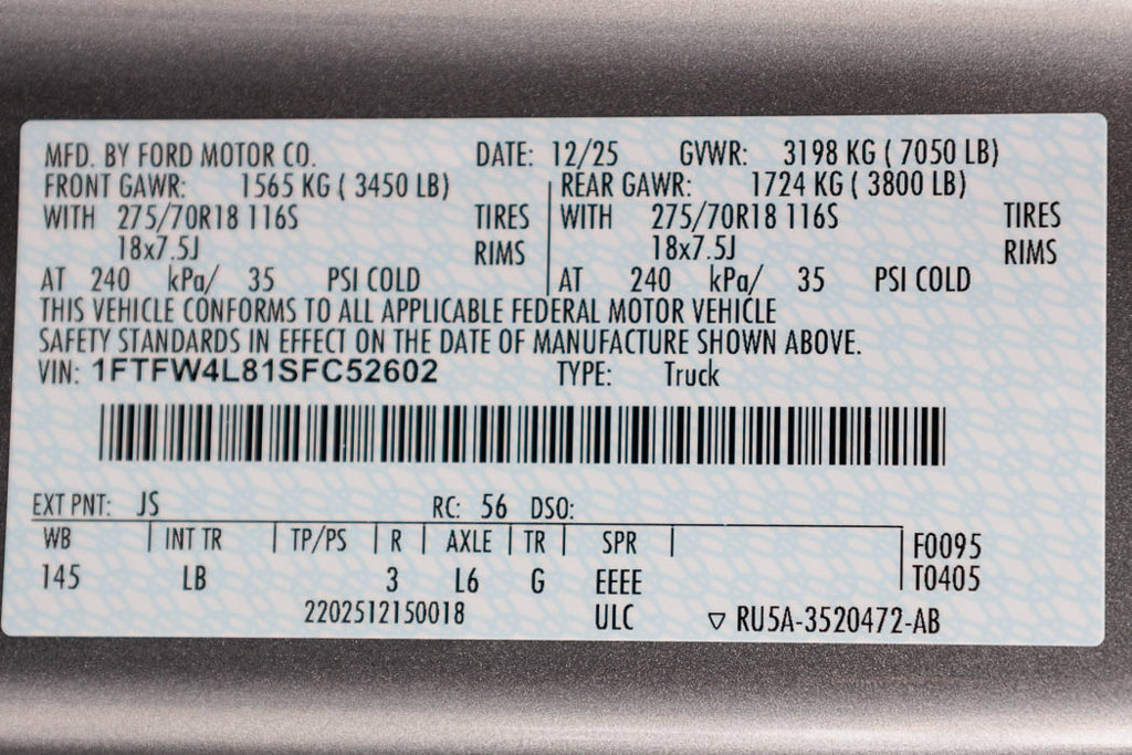 Used 2025 Ford F150 Tremor w/ Bed Utility Package AWD/4WD image 51