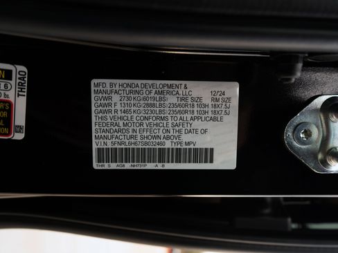 Certified 2025 Honda Odyssey EX-L image 52