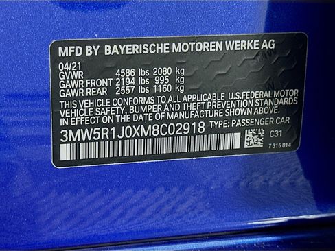 Used 2021 BMW 330i Sedan w/ M Sport Package RWD image 12
