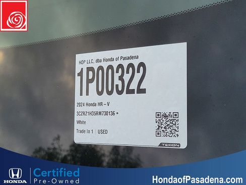 Certified 2024 Honda HR-V LX image 30
