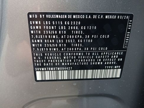 New 2026 Volkswagen Tiguan SE AWD/4WD image 29