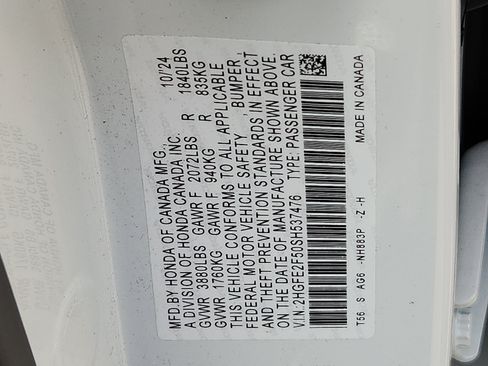 Certified 2025 Honda Civic Sport image 26