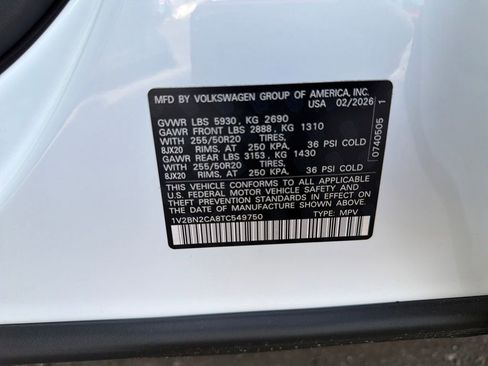 New 2026 Volkswagen Atlas SEL image 33