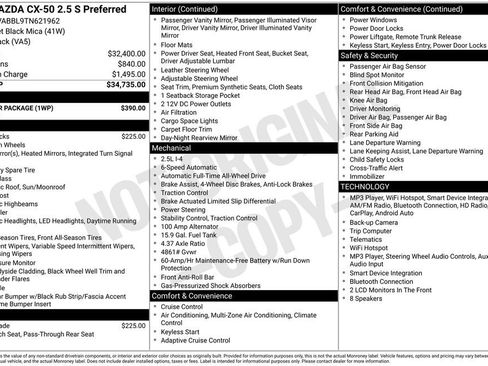 New 2026 MAZDA CX-50 AWD 2.5 S w/ Weather Package image 6