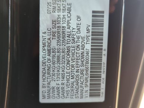 New 2026 Honda Odyssey EX-L image 28