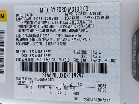Used 2019 Ford Fusion SE FWD image 39