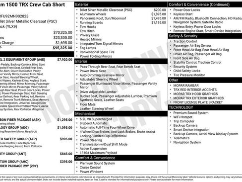 Used 2021 RAM 1500 TRX w/ TRX Level 2 Equipment Group AWD/4WD image 34