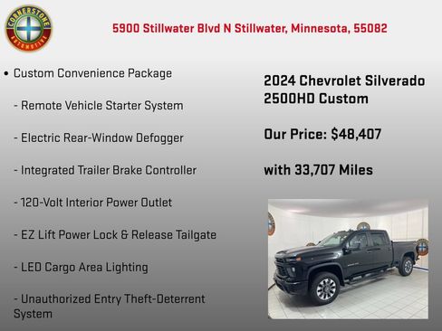 Used 2024 Chevrolet Silverado 2500 Custom w/ Custom Value Package AWD/4WD image 25