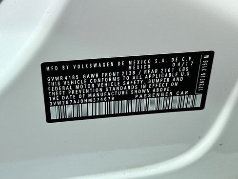 Used 2017 Volkswagen Jetta S FWD image 12