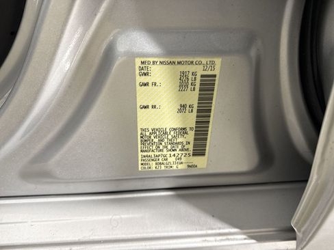 Used 2016 Nissan Altima 2.5 S w/ Power Driver Seat Package image 34