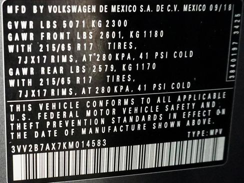 Used 2019 Volkswagen Tiguan SE image 33