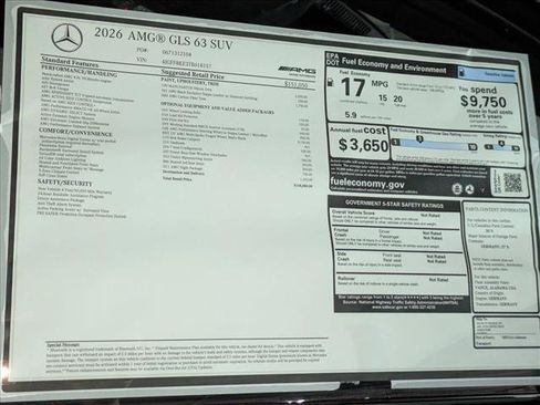 New 2026 Mercedes-Benz GLS 63 AMG 4MATIC image 20