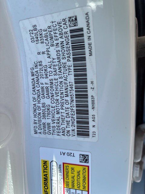 Used 2022 Honda Civic Sport image 45