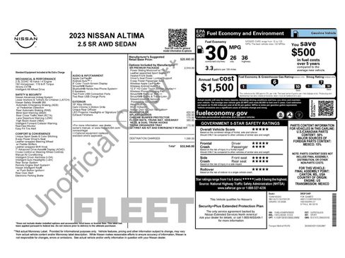 Used 2023 Nissan Altima 2.5 SR w/ SR Premium Package AWD/4WD image 12