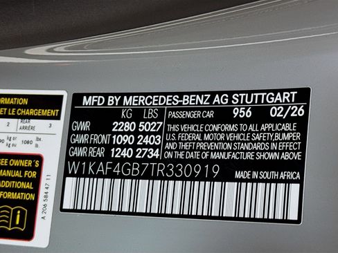 New 2026 Mercedes-Benz C 300 Sedan image 34