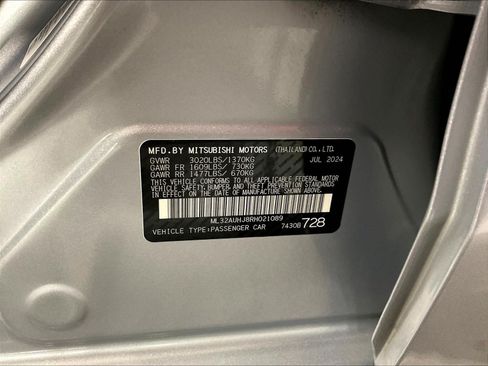 Used 2024 Mitsubishi Mirage ES FWD image 18