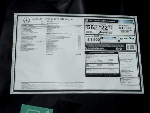 New 2026 Mercedes-Benz E 53 AMG 4MATIC Sedan image 27