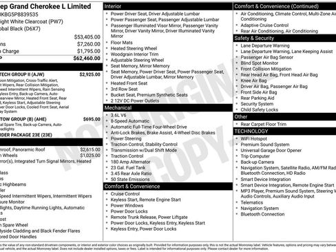 Used 2023 Jeep Grand Cherokee L Limited w/ Luxury Tech Group II AWD/4WD image 5