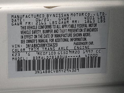 Used 2021 Nissan Sentra SV FWD image 33