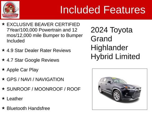 Used 2024 Toyota Grand Highlander AWD Hybrid image 4