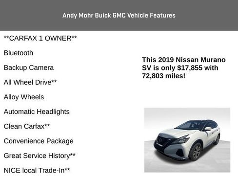 Used 2019 Nissan Murano SV AWD/4WD image 4