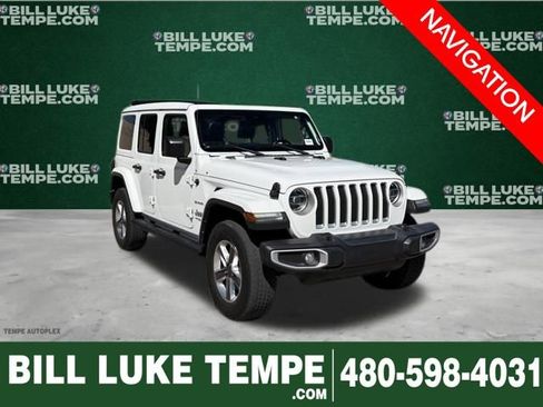 Used 2022 Jeep Wrangler Unlimited Sahara w/ LED Lighting Group image 1