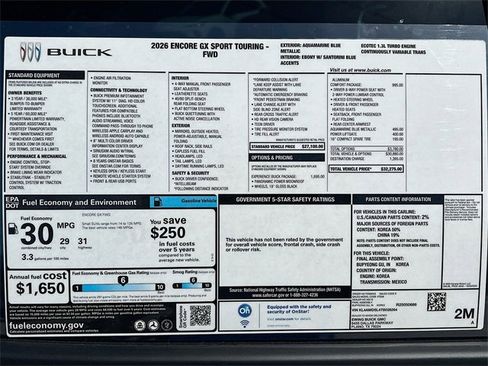 New 2026 Buick Encore GX Sport Touring w/ Comfort Package image 21