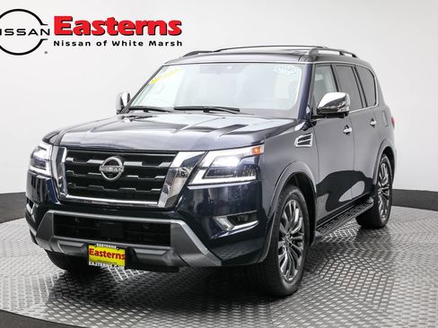 Used 2023 Nissan Armada Platinum w/ Captain's Chairs Package AWD/4WD image 1