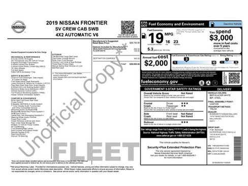 Used 2019 Nissan Frontier SV RWD image 1