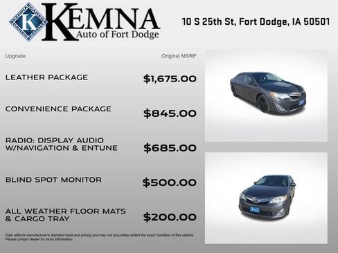 Used 2014 Toyota Camry XLE w/ Leather Package image 4